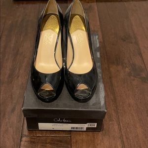 Cole Hann Nike Black patent Carma OT Nike air pump